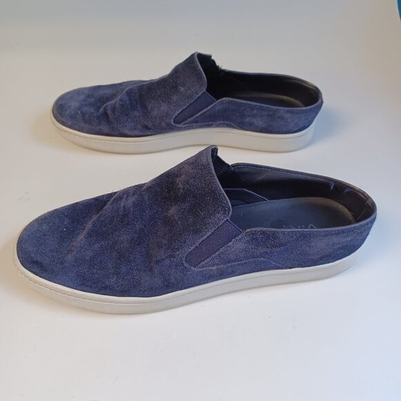 Vince Verrell Blue Suede Slip-On Sneaker - Picture 7 of 11